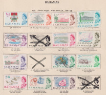 BAHAMAS   - 1965 Definitives Values To 10s Hinged Mint And Used As Scan - 1859-1963 Colonie Britannique