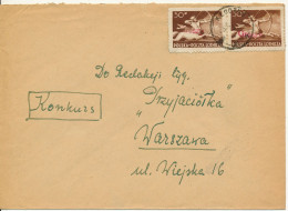 BF0080 / POLEN / POLSKA   -  KLODKO  -  1950  ,  Zentaur  -  GROSZY - Aufdruck   -  Michel  587 (481) - Cartas & Documentos