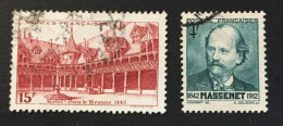 1942 France - Jules Massenet, Hotel Dieu In Beaune - Used - Used Stamps