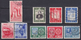 NO066– NORVEGE - NORWAY – 1954-55 – VARIOUS ISSUES – SG # 447/54-458 USED 7,25 € - Used Stamps