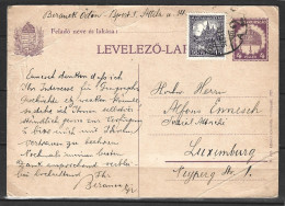 HONGRIE. Carte Pré-timbrée Ayant Circulé En 1928. Couronne De Saint-Etienne. - Enteros Postales