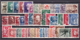 NO064C – NORVEGE - NORWAY – 1946-51 – USED LOT – SG # 376-440 USED 36,50 € - Used Stamps