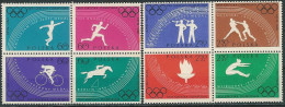 Poland Stamps MNH ZC.1022-29 Bcz: Sport Rome Olympic Games 1960 - Neufs