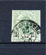 Luxembourg 1859 Old Coat Of Arms Stamp (Michel 10) Used - 1859-1880 Armoiries