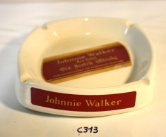 C313 Ancien Cendrier De Collection - Johnnie Walker Whisky - Porcelana