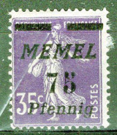 MEMEL - Timbre N°55 Neuf A/charnière - Nuevos