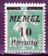 MEMEL - Timbre N°47 Neuf A/charnière - Nuovi