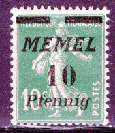 MEMEL - Timbre N°47 Neuf A/charnière - Neufs