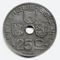 BELGIQUE / BELGIE / 25 CENTIMES 1946 / ZINC / 6.57 G / 26 Mm - Altri & Non Classificati