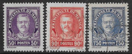 Monaco 1933 Anniversaire Du Prince 3val YT N.116-118 US - Gebraucht