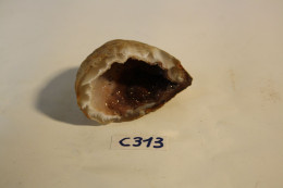 C313 Ancien Minéraux - Géode Agate ? A Determiner - Fossils