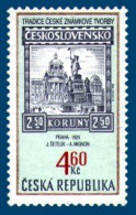 ** 204  Czech Republic Traditions Of The Czech Stamp Design 1999 National Museum St Wenceslas Statue - Museums