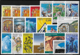 ANDORRE - ANNEE 2002 - 20 VALEURS - NEUF** MNH - Neufs