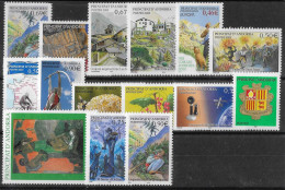 ANDORRE - ANNEE 2003 - 15 VALEURS + 1 CARNET - NEUF** MNH - 2 SCANS - Ungebraucht