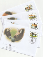 Mongolië 2000, FDC, WWF, Horses - Mongolie