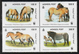 Mongolië 2000, Postfris MNH, WWF, Horses - Mongolie