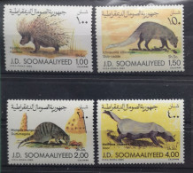 Somalia 1984 Wildlebende Säugetiere Mi 358/61** - Somalie (1960-...)