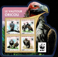 DJIBOUTI 2016 Mi 1319-1322 WWF BUSTARD BIRD MINT MINIATURE SHEET ** - Djibouti (1977-...)