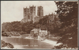 Durham Cathedral, South West Weir, C.1930s - Photochrom RP Postcard - Durham City