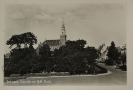 Schagen (NH) Gezicht Op N. H. KERK 1955 - Schagen