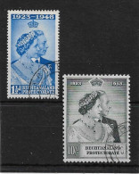 BECHUANALAND 1948 SILVER WEDDING SET SG 136/137 FINE USED Cat £50+ - 1885-1964 Protectorado De Bechuanaland