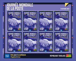 Delcampe - Togo 2023,  World Post Day, Join Issue, Sheetlet - Post
