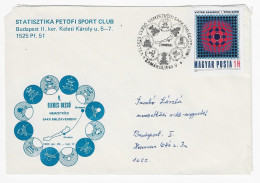 CHESS Hungary 1980, Zamardi - Chess Cancel On Commemorative Envelope, Chess Stamp - Scacchi