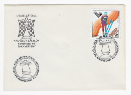 CHESS Hungary 1980, Budapest - Chess Cancel On Envelope - Chess