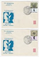 CHESS Hungary 1983, Budapest - 7 Envelopes, FULL SERIES, Chess Cancel On Commemorative Envelopes - Schaken