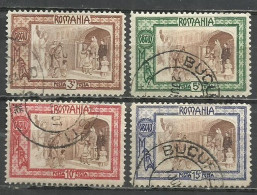 8551- RUMANIA SERIE COMPLETA 1907 Nº 203/207 CLASICOS - Usati