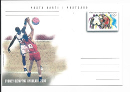 Türkei Ganzsache P 158 ** -  Basketball 2000 - Sommer 2000: Sydney