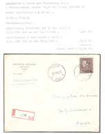 TP 848A Poortman  S/L. Recommandée écrite De Rotem Dr Peumans Obl. Elen 27/4/62 > Hasselt - Lettres & Documents