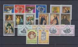 Vaticano Nuovi:  1971 Annata Completa  Con Posta Aerea - Années Complètes