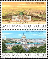 San Marino 1268/69 - View Of Washington 1989 - MNH - Monumenti