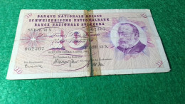 İSVİÇRE -19       10 FR         F    BANTLI - Suisse