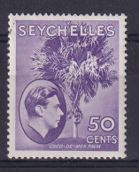 Seychelles: 1938/49   KGVI    SG144b    50c   Bright Lilac   MH - Seychelles (...-1976)