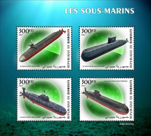 2023-11 - DJIBOUTI- SUBMARINES           4V  MNH** - Duikboten