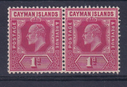 Cayman Islands: 1907/09   Edward   SG26   1d   MNH Pair - Cayman Islands