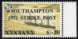 1971 SOUTHAMPTON STRIKE POST 6 ** Ovp. ** MNH - Emissions Locales