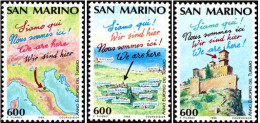 San Marino 1276/78 - European Year Of Tourism 1990 - MNH - Settore Alberghiero & Ristorazione