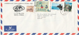 Korea South Air Mail Cover Sent To Denmark 7-11-1979 With A Lot Of Topic Stamps - Corée Du Sud