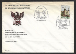 Angola Portugal Cachet Commémoratif Sá Da Bandeira Congrès Sapeurs-Pompiers 1967 Event Postmark Firefighters Congress - Sapeurs-Pompiers