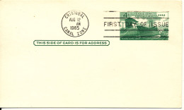 Panama Canal Zone FDC Cristobal 12-8-1965 Postal Card - Panama