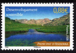 French Andorra - 2008 - Sustainable Development - Landscape - Mint Stamp - Unused Stamps