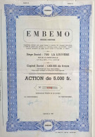 Embemo - La Louvière - Action De 5000 Fr - 1981 - Autres & Non Classés