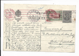 Bulgarien P 41  -  5 St. Ferdinand M. 5 St ZF Von Sofia N. Berlin Bedarfsverwendet Mit Zensur - Cartes Postales