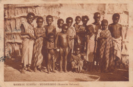 MOGADISCIO - SOMALIA ITALIANA   /  Bambini Somali _ Viaggiata 1916 - Somalië