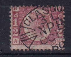 G.B.: 1870/79   QV   ½d    [Plate 4]   Used - Oblitérés