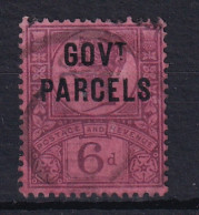 G.B.: 1887/90   QV   'Govt Parcels' OVPT   SG O66   6d    Used - Usados