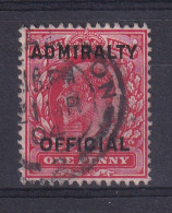 G.B.: 1903   Edward 'Admiralty Official' OVPT   SG O102   1d    Used - Other & Unclassified